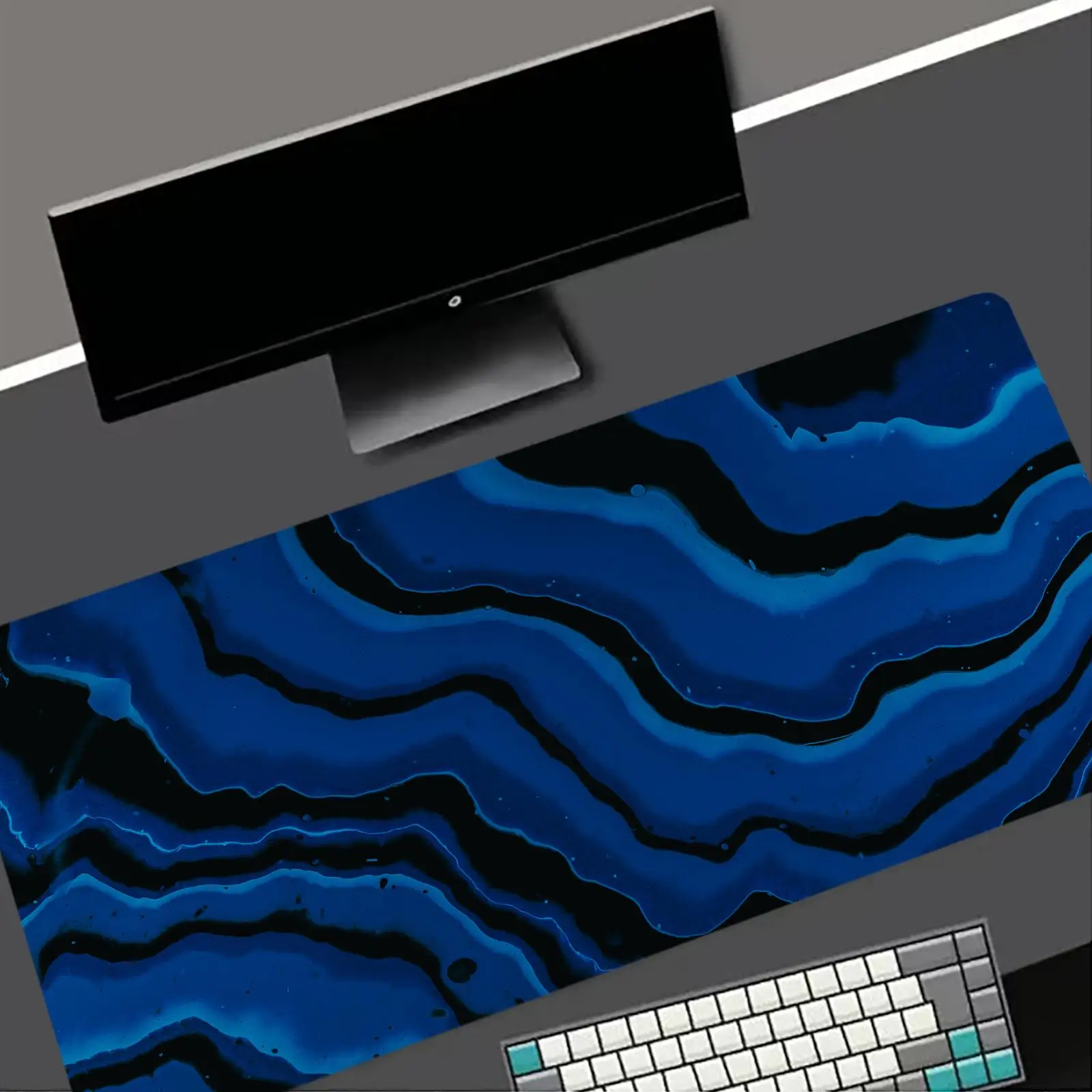 liquid shape New Computer Home Mousepad XXL Desk Mats Natural Rubber Office Anti Slip Gaming Accessories pad