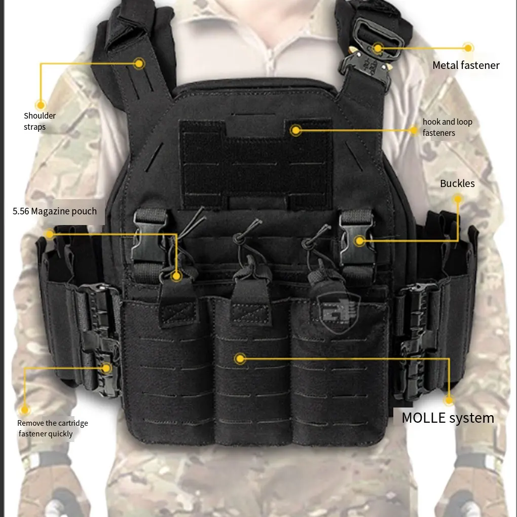 Bolsa impermeable para caza, mochila con múltiples bolsillos, chaleco, mochilas resistentes al desgaste, bolsas de viaje, para acampar, para senderismo, bolsas de hombro.