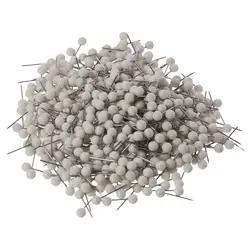 500PCS White Push Pins Plastic Round Head Push Pin Map Tacks 1/8 Inch Decorative Thumb Tacks for Bulletin Board Office Supplies