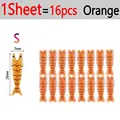 1 Sheet Orange S