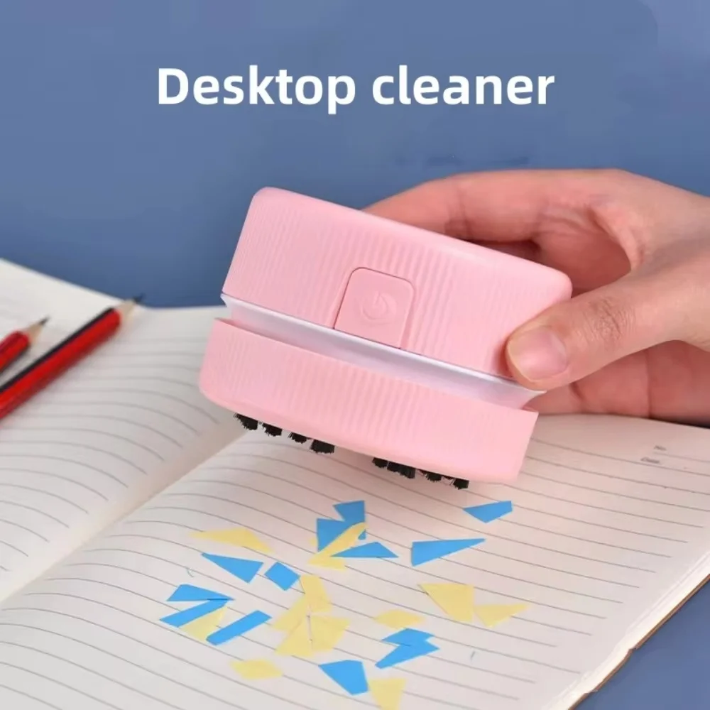 Desk Vacuum Cleaner, Mini Small Household Rubber Paper Cleaner, Portable Student Supplies, Office Supplies, Desktop Storage Box