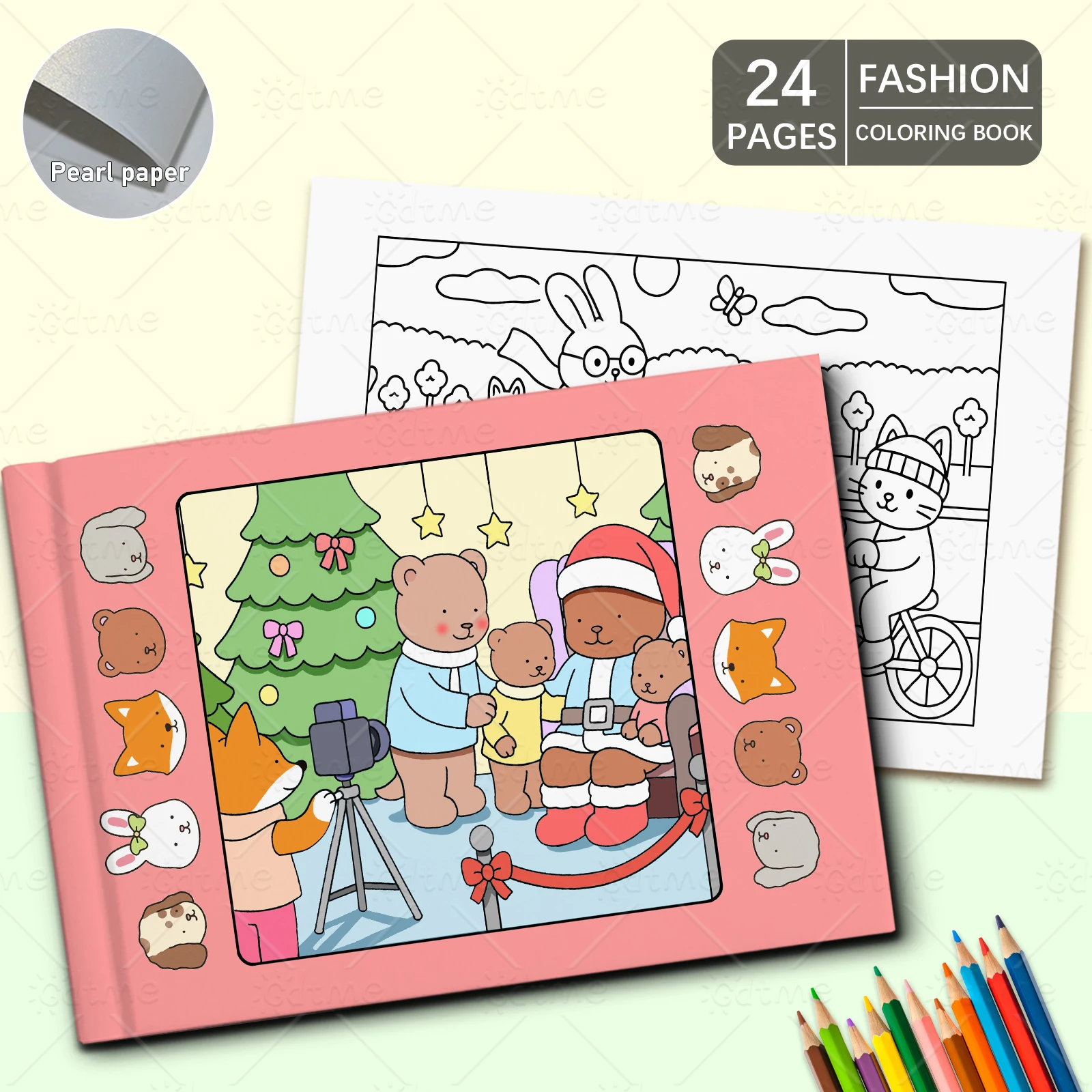 Gemütliches Malbuch „Friends“ für Erwachsene, kräftiges, einfaches Muster zur Entspannung, pädagogisches DIY-Mal- und Zeichenbuch für Kinder