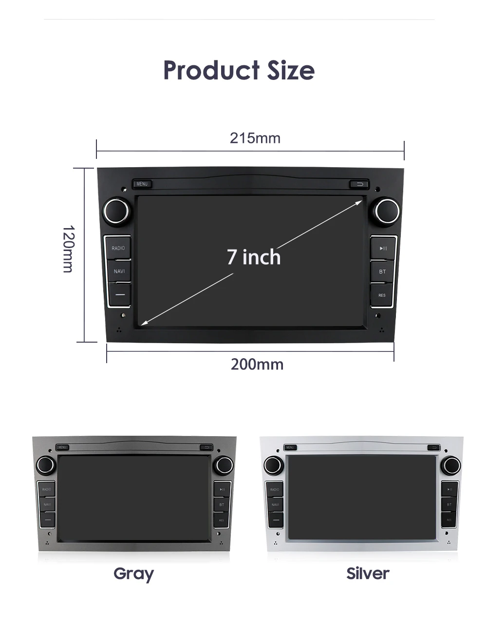 Hizpo 2Din 7inch Android Auto Car Radio for Opel Astra H G J Zafira B Corsa C Antara Vectra Vivaro GPS RDS DSP 4G BT CarPlay