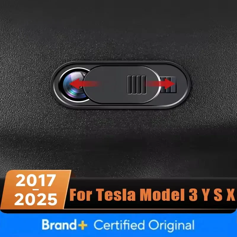 

Защитная пленка для камеры автомобиля, блокиратор веб-камеры для центральной консоли Tesla Model 3 Y S X 2017-2024 Amagi