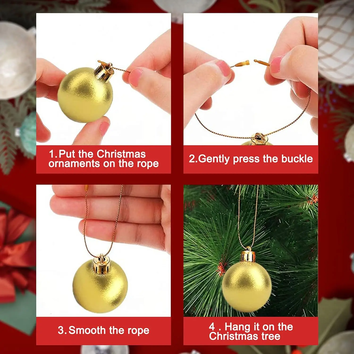 100pcs 20cm Polyester Strings for Christmas Pendants Xmas Tree Xmas Ball Tag Tool Christmas Drop Ornament Accessories