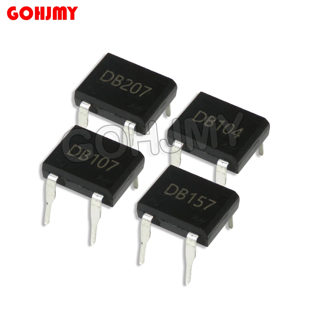 20PCS MB6F MB6S MB10S MB6M DB107S DB157S DB207S DB107 DB207 Rectifier Bridge SOP DIP Bridge Stack 0.5A 1A 600V 1000V DF10S DF06S