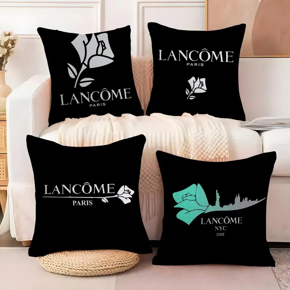 Fashion Pattern L-L-LancomeS Cushion Cover Soft Plush Sofa Cushion Cover｜Double-Sided Decorative Pillow Case｜Warm Home Gift