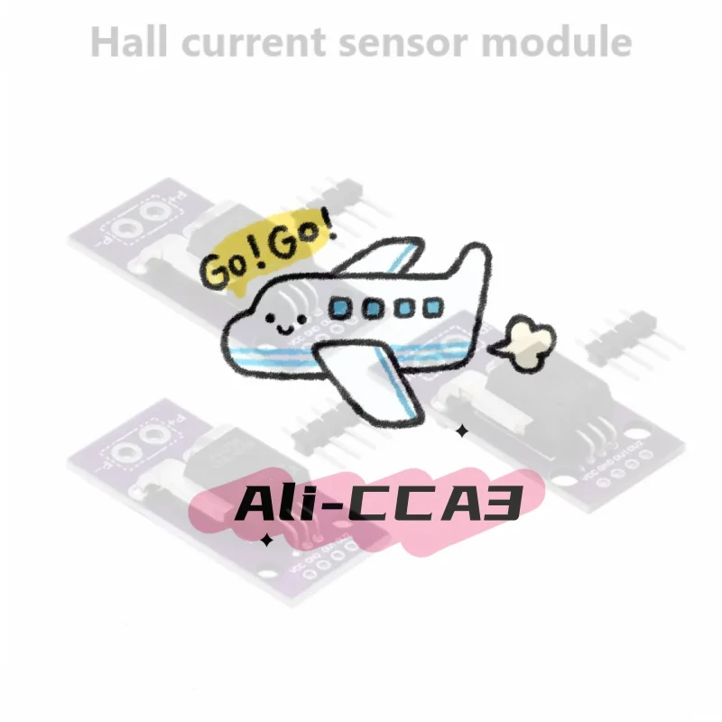 

ACS758 ACS758LCB-050B-PFF-T 50A/100A/200A Linear Hall Current Sensor Module Current Detection For Arduino RC Model Connector