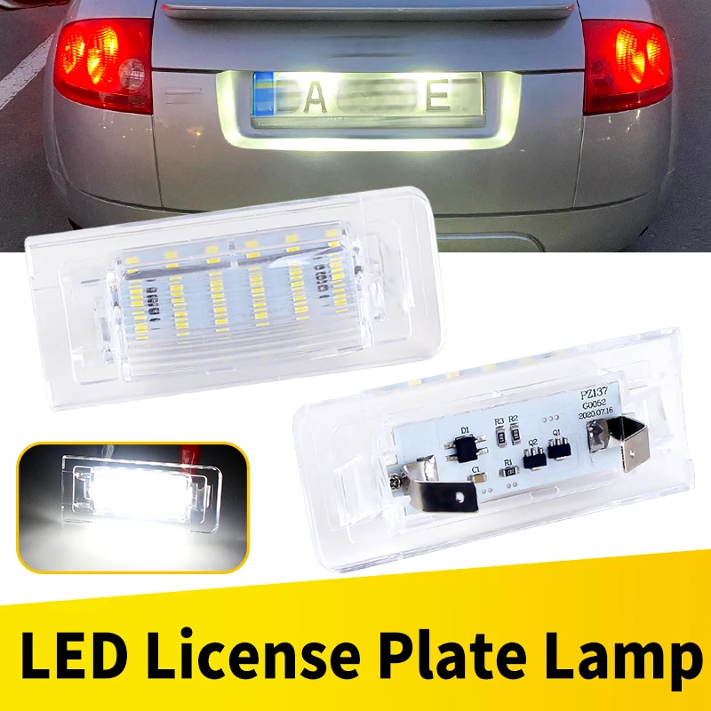 2Pcs Canbus Für 1998-2006 Audi TT MK1 8N Roadster 8N9 Coupe 8N3 LED Anzahl Kennzeichen licht Lampe Weiß Auto Zubehör