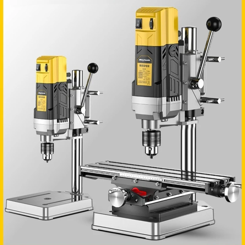 High Power 220V Industrial Grade Drill Press Milling Machine Multifunction Workbench Precision Drilling Machine