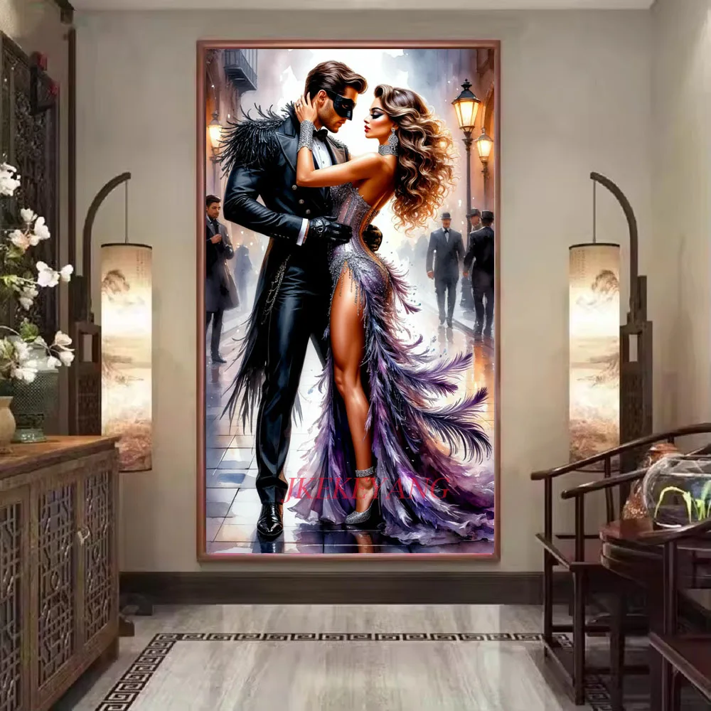 

Romantic Couple Picture DIY Diamond Painting Cross Stitch Full Drills Diamond Mosaic New Collection Home Decor