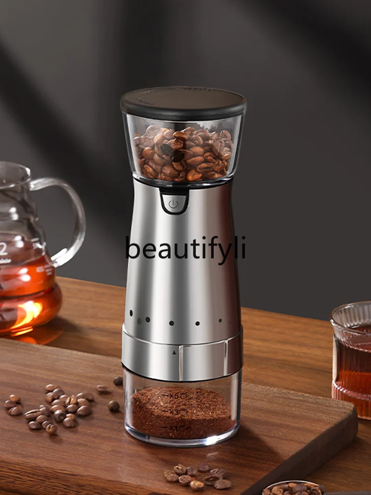 Electric All-in-One Small Household Portable Fresh Grinding Appliance Automatic Coffee Machine Coffee Bean Grinder