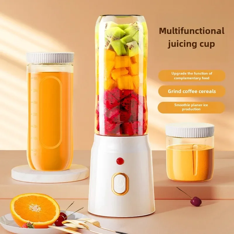 Hot-selling juicing cup rechargeable portable juicer household multi-functional juicer complementary food cup ice crusher