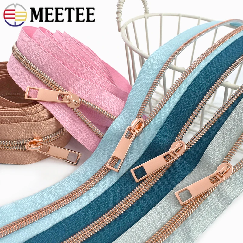 

2/5/10M 5# Nylon Zipper with Sliders Long Zip for Bag Coat Decor Zips Jacket Replacement Zippers Repair Kit DIY Sewing Accessory