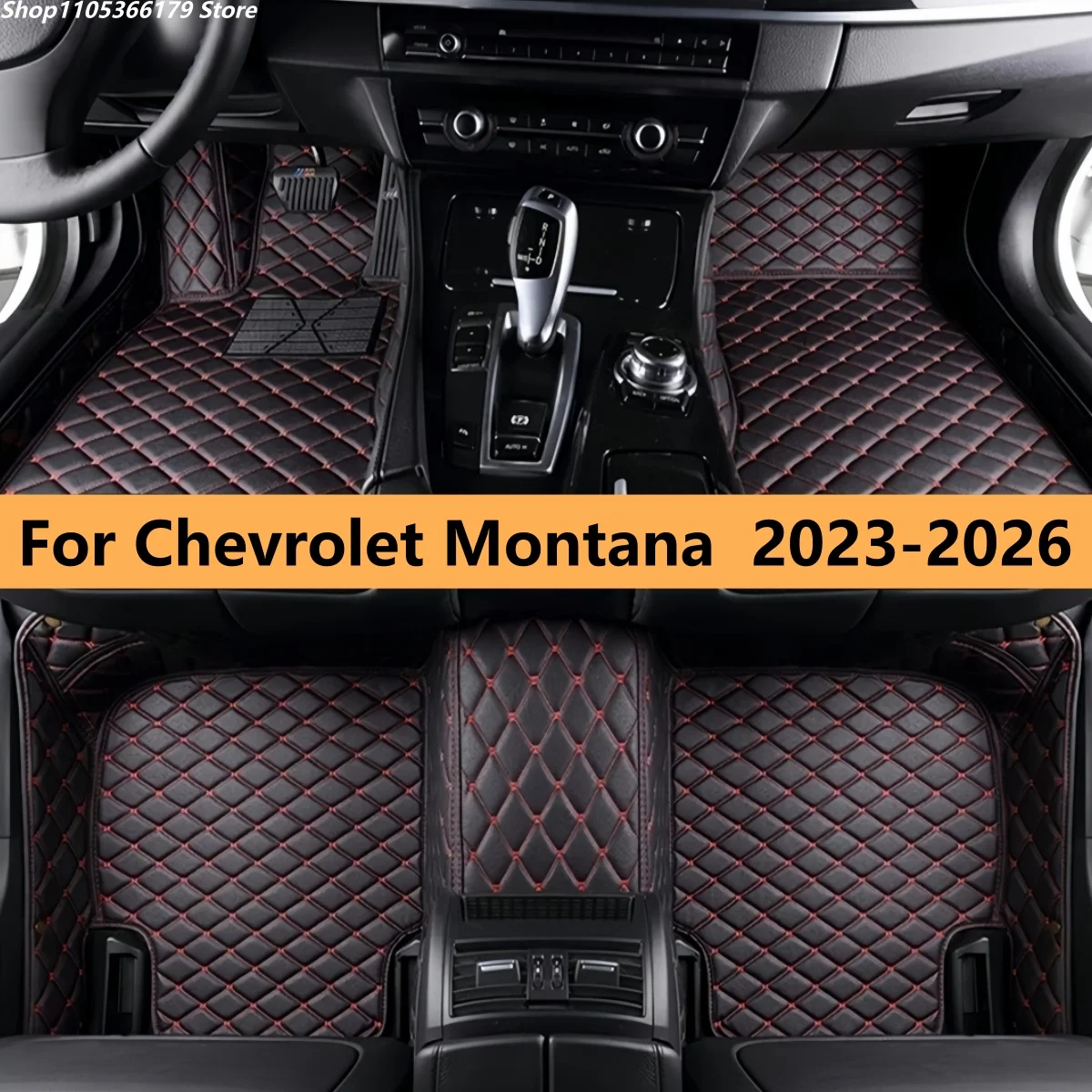 

Car Floor Mats For Chevrolet Montana 2023 2024 2025 2026 Auto Leather Front Rear Row Carpet Pads Full Set Foot Matts Rugs