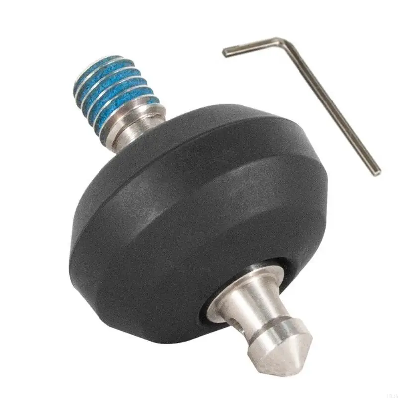 193A 3/8 Thread Double Use Tripod Feet Spikes for DSLR Camera Monopod Nonslip Foot Pad with Wrench for Live Streaming