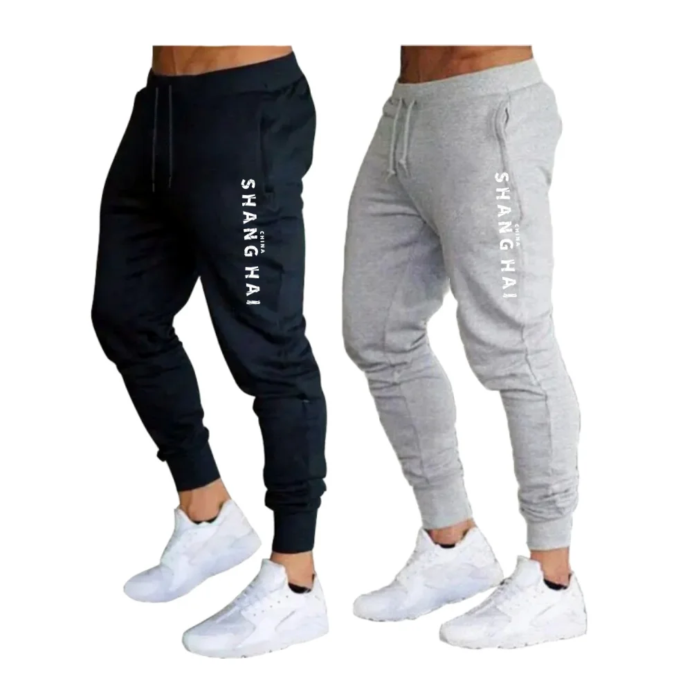 

Ashion 2 Pieces Running Pants Thin Sports Training Sweatpants Gym Breathable Fitness Bottoms Jogger Sportswear Pants Men pants