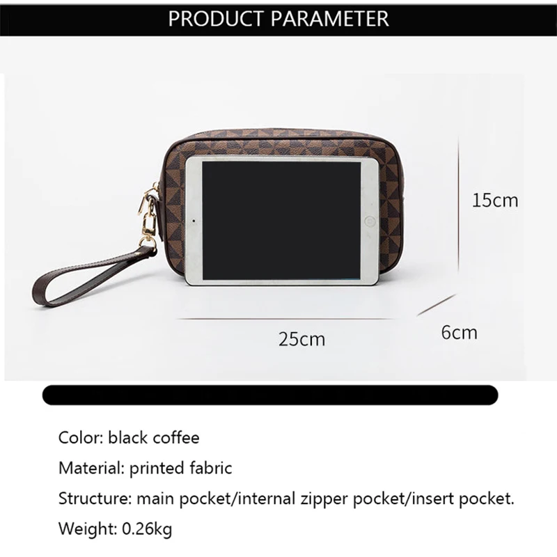 New Men Clutch Bag Wrist Leather Classical Floral Clutch Handbags Phone Pocket Zipper Purse Coin Holder Bag Vintage Handy Sac