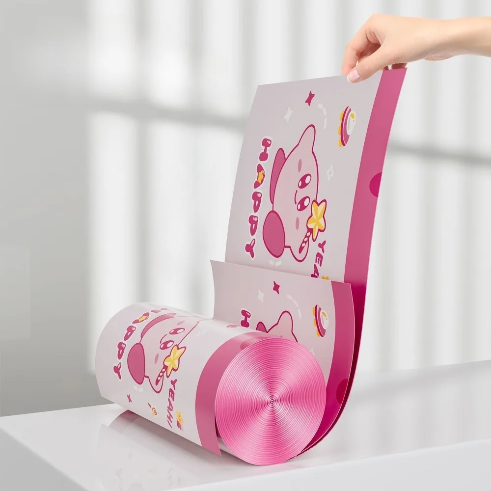 50 Bolsas de Basura con Cordón de Kirby, Bolsas de Basura Grandes y Gruesas, Bolsas de Plástico Desechables para Limpieza del Hogar, Sacos para Residuos Domésticos