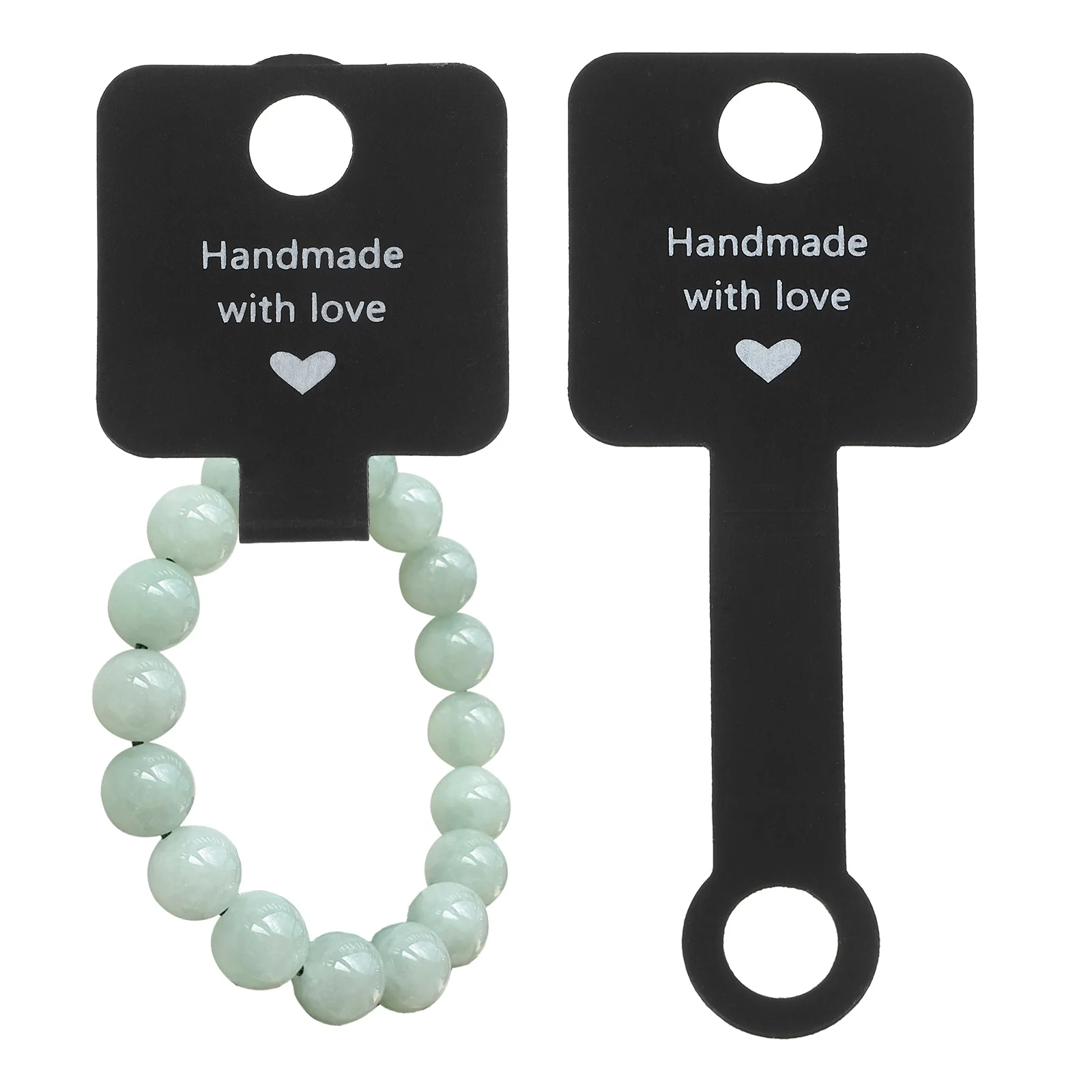 

100Pcs Jewelry Display Cards Kraft Paper Necklace Folding Bracelet Tags Packaging Cards for Jewelry Supplies Business