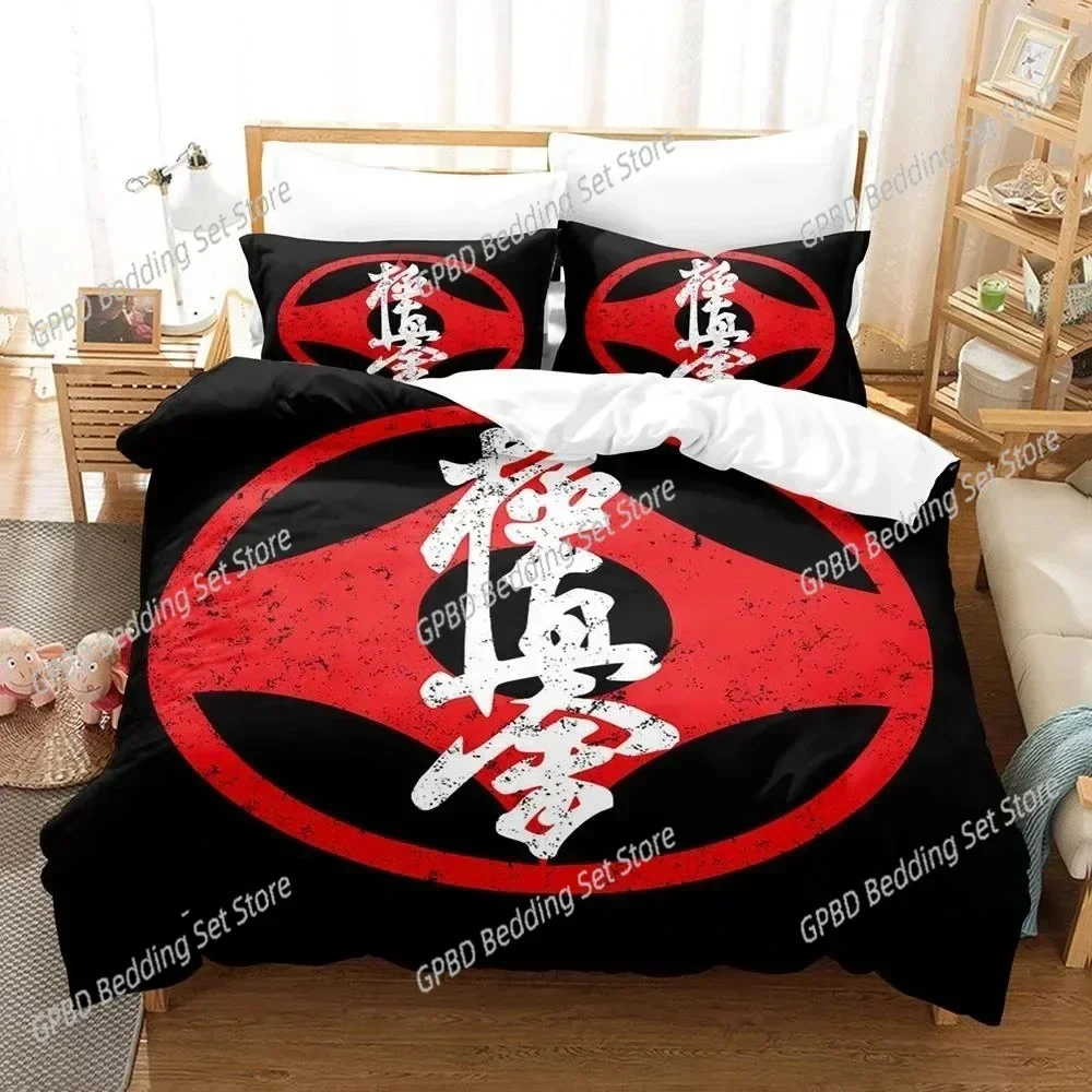 New 3D Printed Kyokushin Karate Bedding Set Bedroom Soft Modern Bedspreads Comefortable Duvet Cover Quilt Cover And Pillowcase