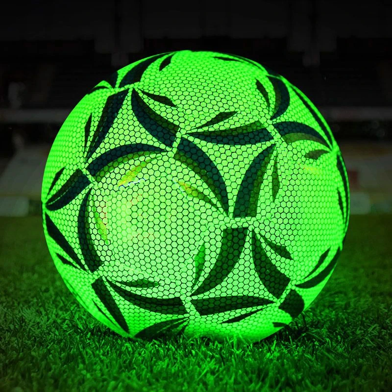 Reflective Football LED Training footballs size 5 Luminous Fluorescent Reflective Cool Luminous  Football For Child Adult