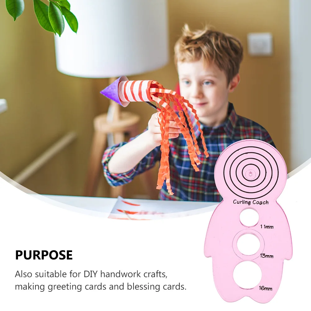 6 قطع من أدوات لف الورق من البلاستيك الفاخر DIY ملحق للحرف اليدوية بتصميم مريح وحامل لفافة منحنية #4