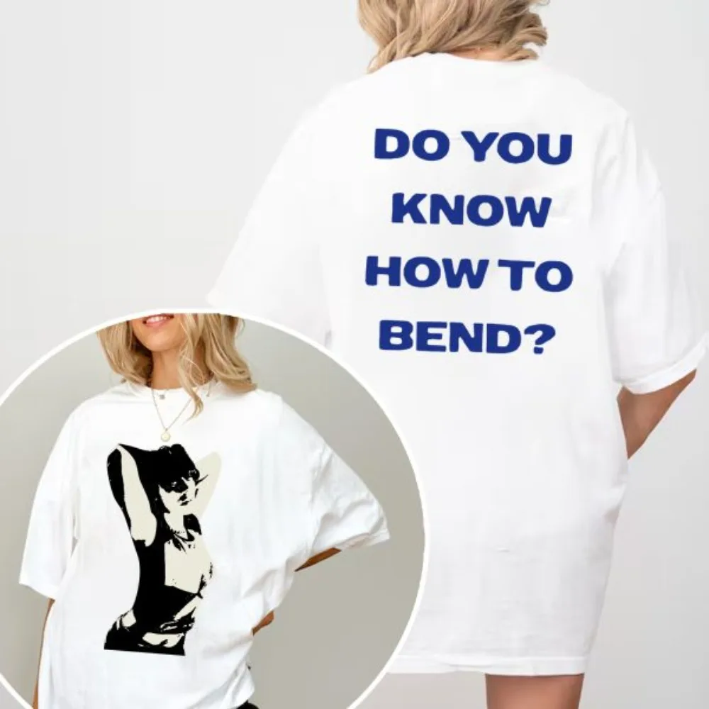 

Do You Know How To Bend Tshirt Print Casual T-shirt Women Fashion T-shirts Trendy Cotton O-neck Tee Tops Luxury Brand