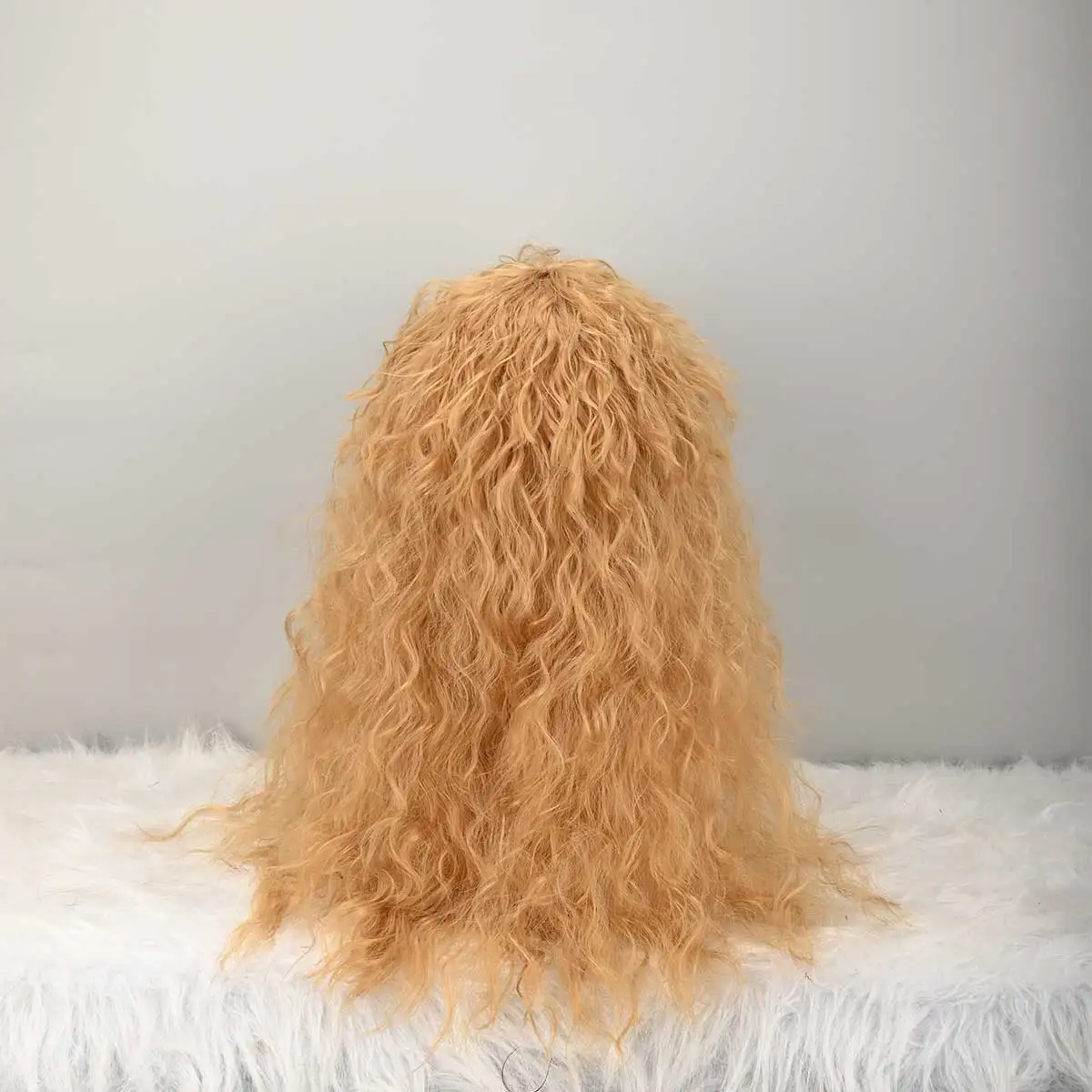 80s Wigs for Wavy Mullet Wigs for Heavy Metal Rocker Wig Halloween Costume Party Synthetic Wig