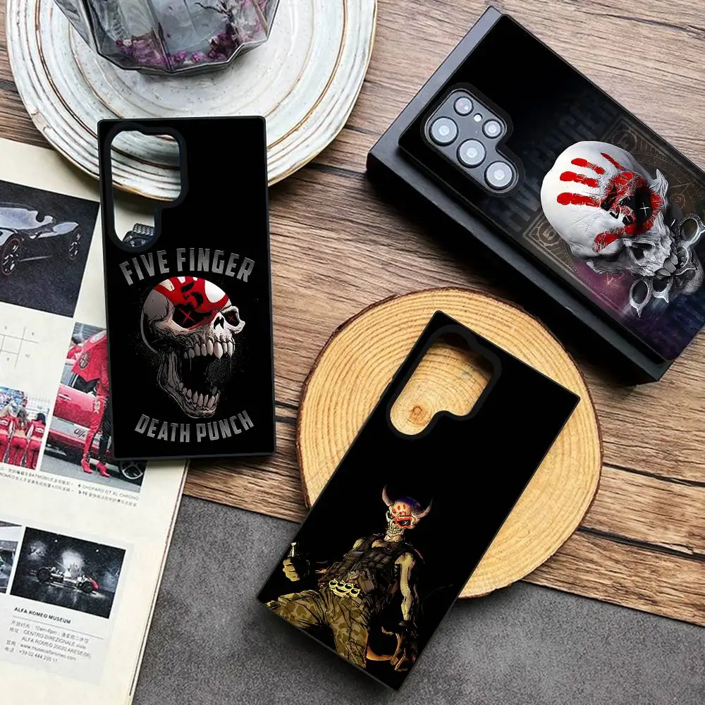 

Five F-Finger D-Death Punch Phone Case For Samsung Galaxy A 91,80,73,72,71,53,52,51,22,5G Shockproof Soft Black Cover