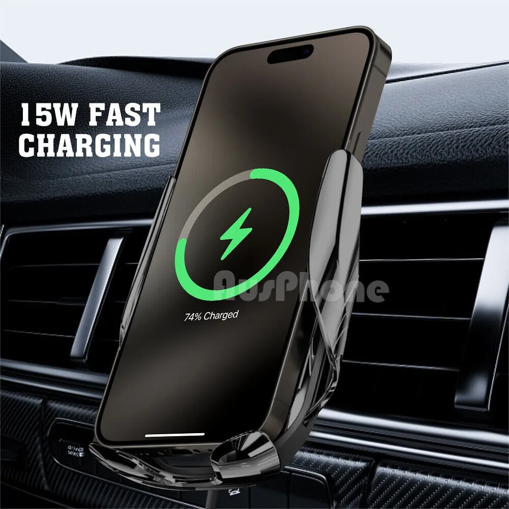 Wireless Charger Car Mount Phone Holder Air Vent Stand for Apple iPhone Samsung