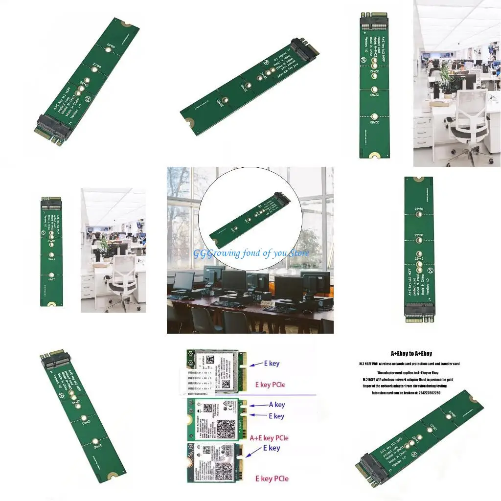 

H9EB Upgrades M.2 NGFF Module WiFi Wireless Adapter Easy Installation
