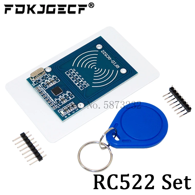 MFRC-522 RC-522 RC522 هوائي تتفاعل IC وحدة لاسلكية لاردوينو IC مفتاح SPI الكاتب قارئ IC بطاقة القرب وحدة