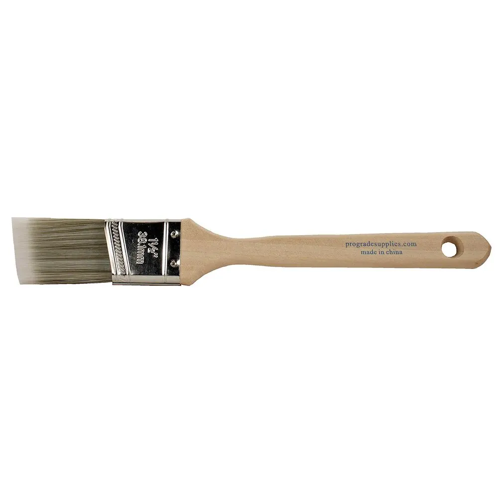 Profissional Anti Deslizamento Longo Lidar Com Pincel, Ferramenta De Arte, Filamento Sintético, Iniciante De Borda De Corte, Diagonal, 2.5"