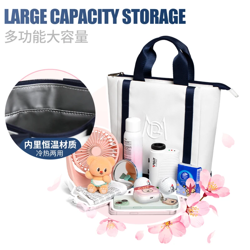 PGM Golf Garment Bag with Ice Pack - Women's Handbag with Ice-Cooled Freshness Storage Ball Bag