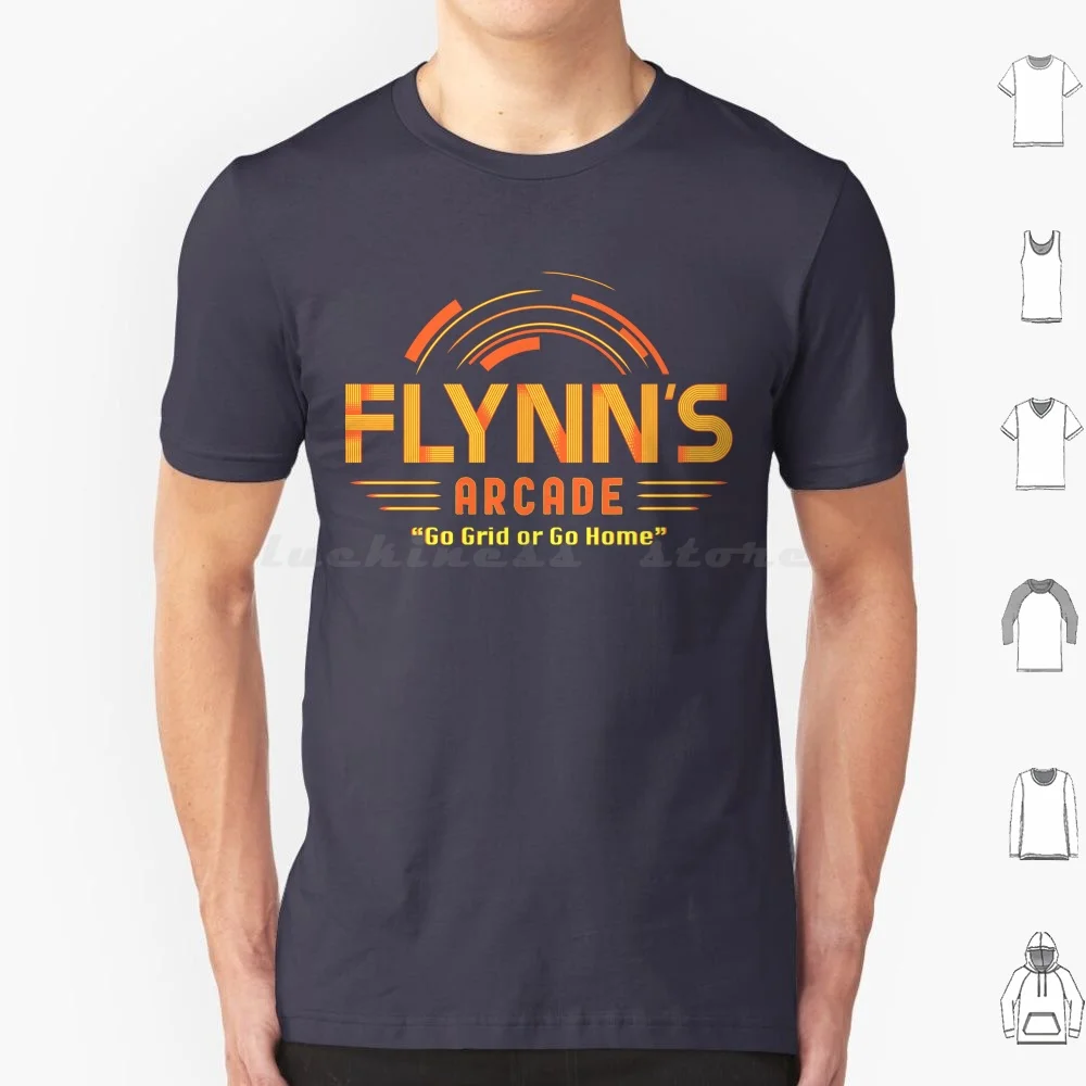Camiseta Flynn's Arcade, talla grande, 100% algodón, Tron Flynns Flynn Arcade Legacy Grid Race