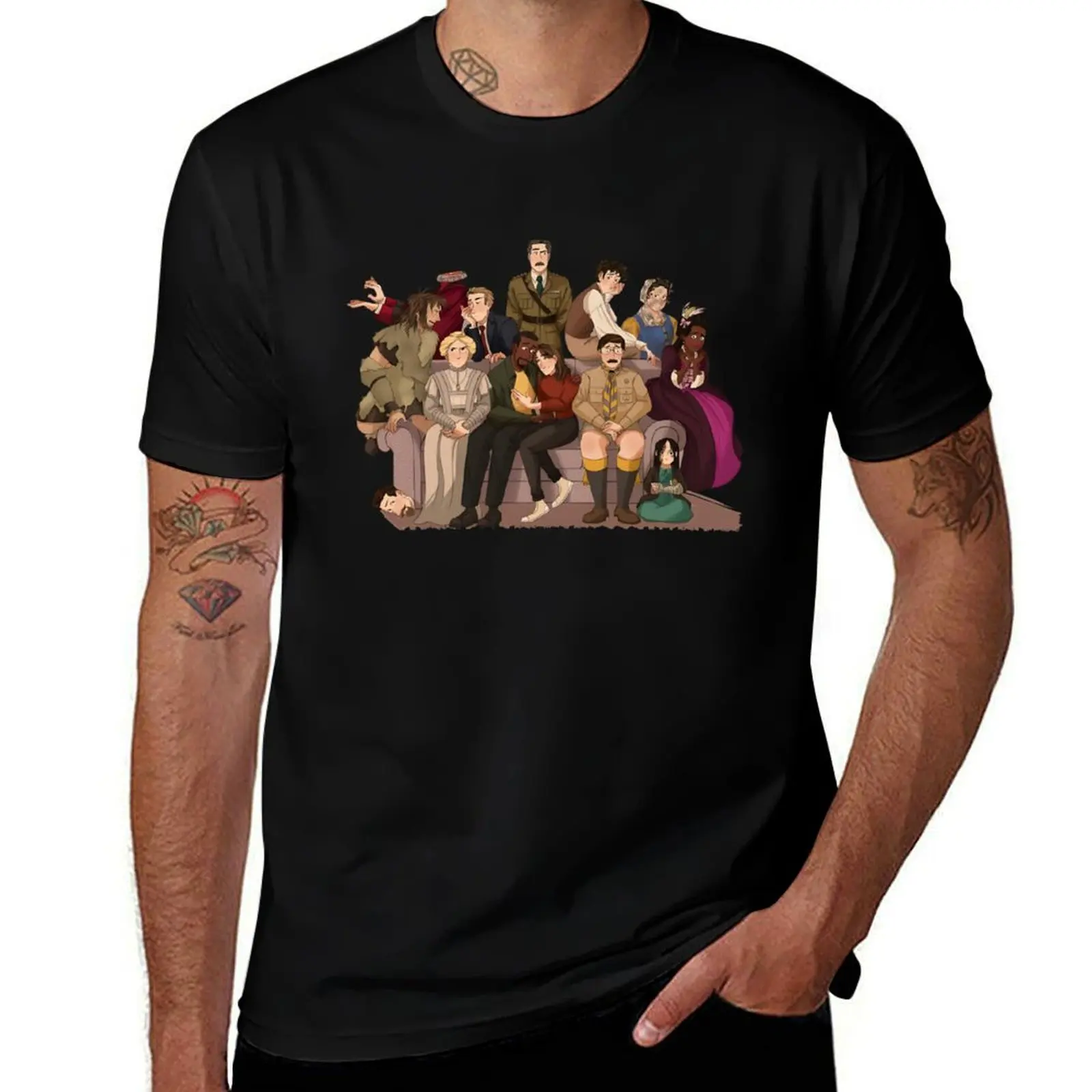 

Bbc ghosts my family T-Shirt Classic Basic Casual T-Shirt