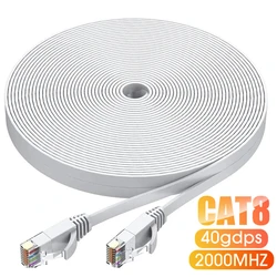 Cat 8 Ethernet Cable LAN Network Cord Internet 40Gbps 2000MHz RJ45 Cat8 Network Standar Gigabit high-speed Network Lan Cord Line