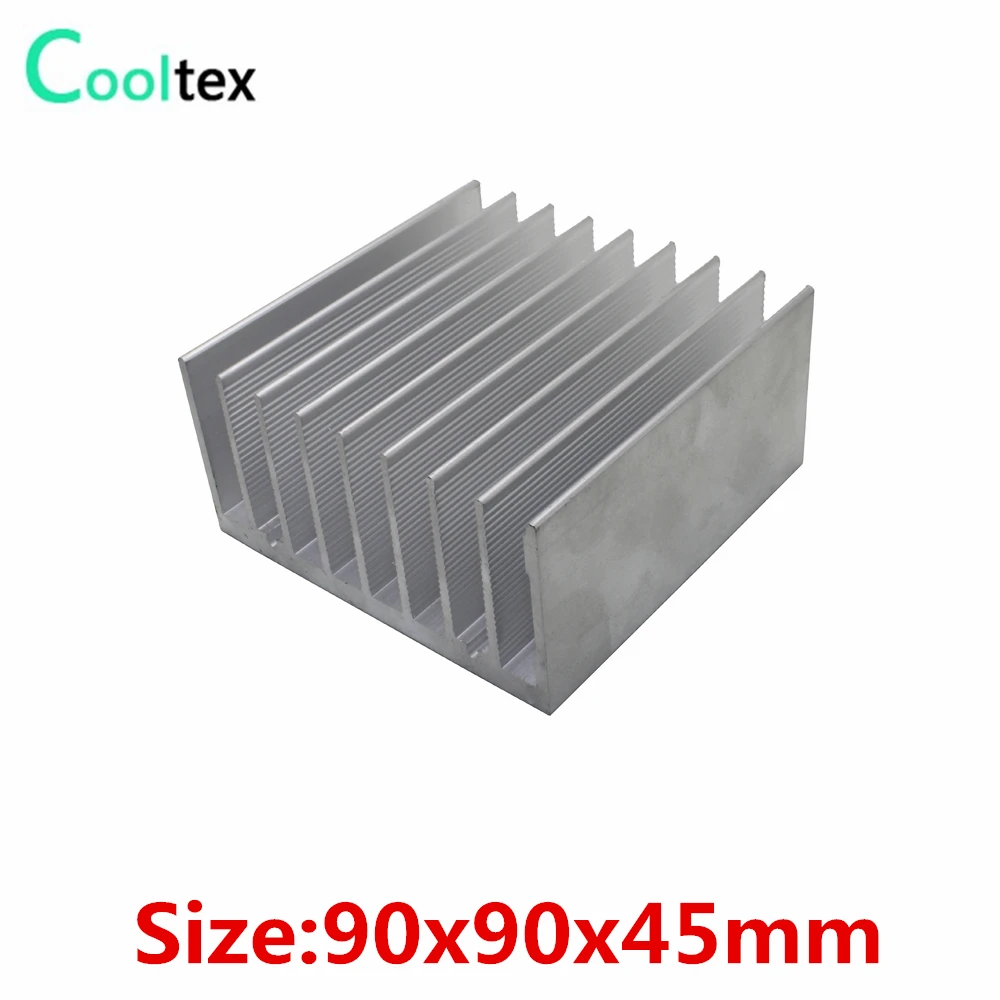 

(2pcs/lot) 90x90x45mm Aluminum radiator HeatSink for electronic Chip VGA RAM LED IC Heat Sink COOLER cooling