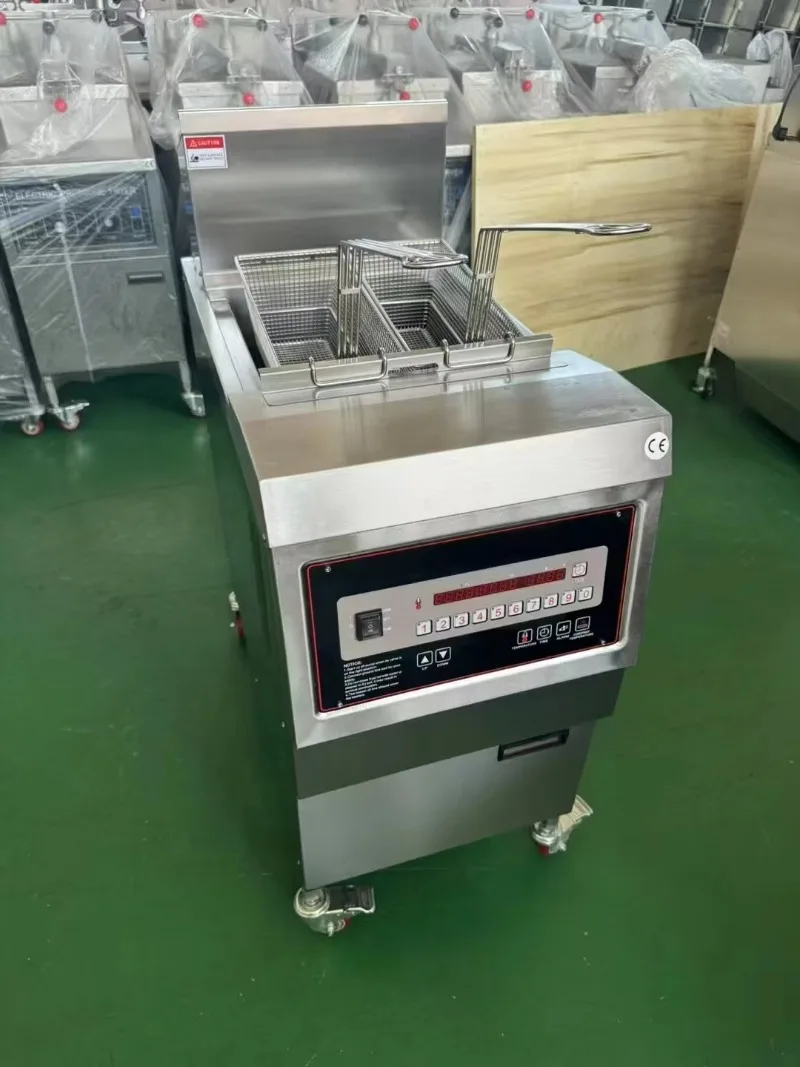 Customized Intelligent Smart Automatic Commercial Gas Fryer Machine Friteuse a Pression Industrial for Broasted Chicken Plantain