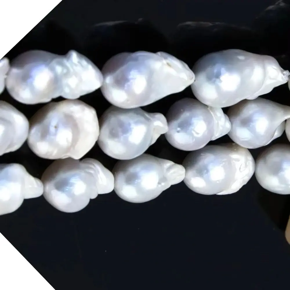 

Luxury Style 17-25mm Natural Freshwater Pearl spacer Beads Baroque White Jewelry Making DIY Necklace Bracelet Earrings 1Strand