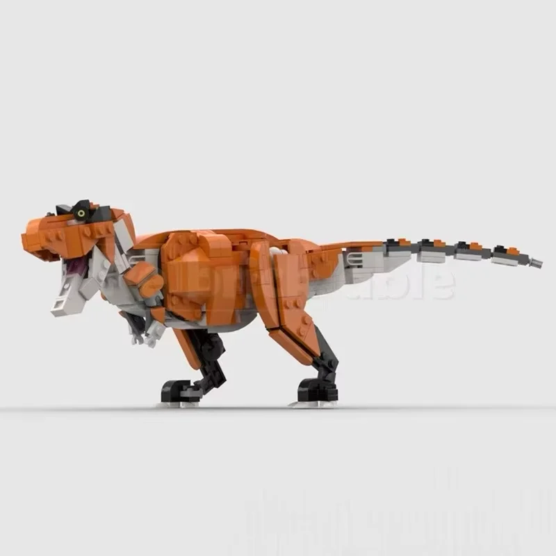 MOC dinosaur toy model - small particle assembly building block display item - customizable version - suitable for all enthusias