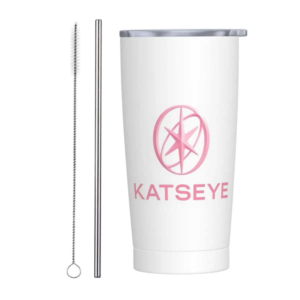 KATEYE Kpop Group Stainless Steel Tumbler Vacuum Insulated Mug Thermal Cold Cups Straw With Lid 20oz