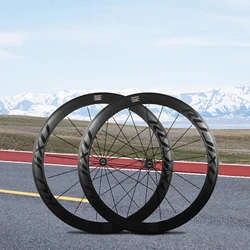 RUJIXU 50mm 700C ultra-light carbon fiber tube 120 ring road bicycle wheel brake double aluminum alloy