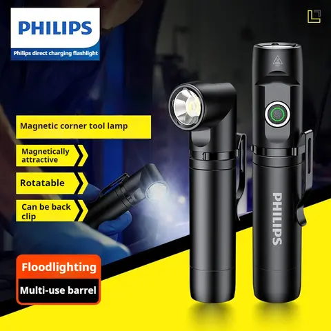 Philips 2024 Nowy kształt L 90 °   latarka obrotowa, magnetyczna latarka narożna do wszelkiego rodzaju prac profesjonalnych