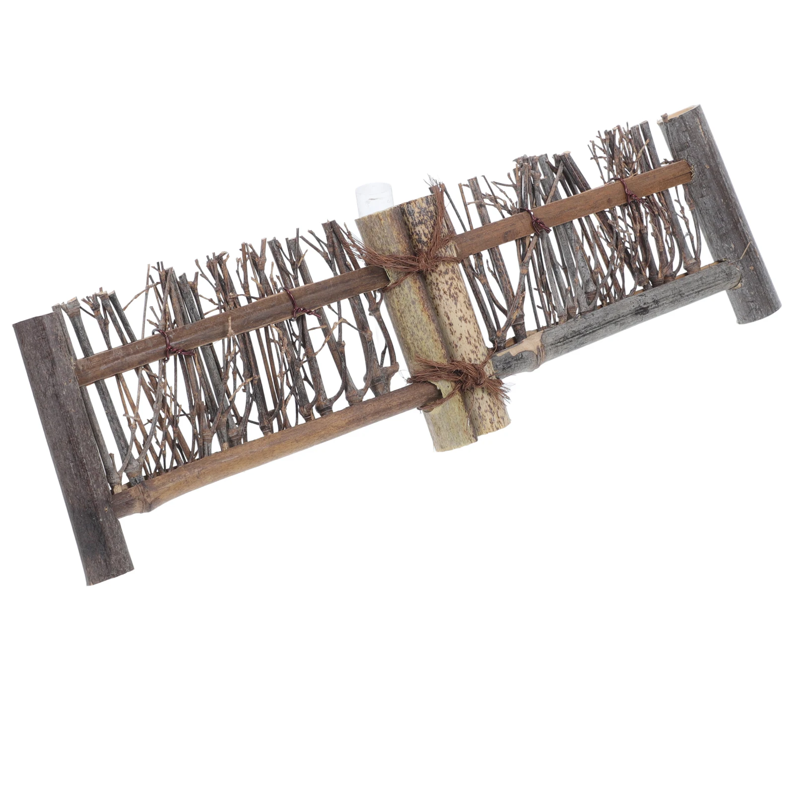 

Mini Bamboo Fence Large Fold Symmetrical Design For Bonsai Tea Ceremony Decor Garden Privacy Panels Micro Landscape