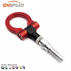 CNSPEED-Crochet de remorquage de course universel pour voitures européennes, barres de remorquage de remorque, avant et arrière, bleu rouge doré noir et argent, YC100397, BMW