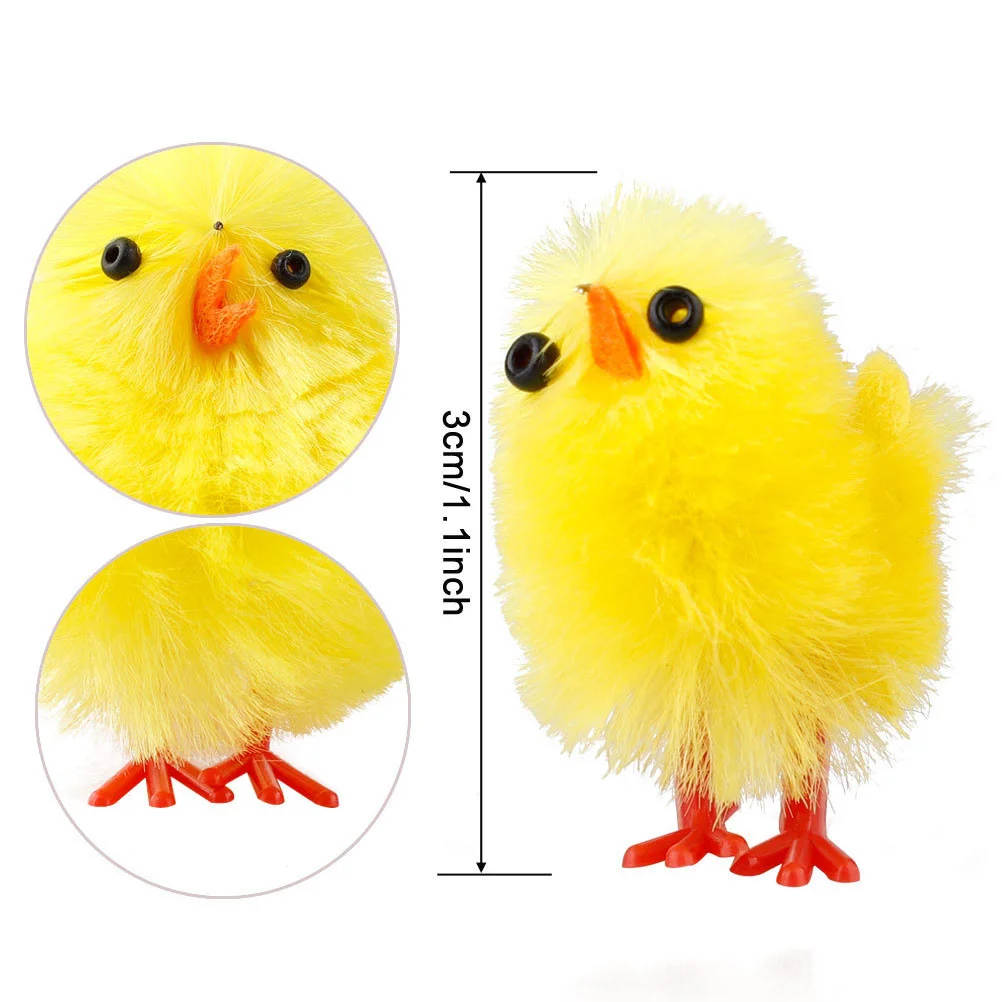 120 Pcs Easter Chick Decoration Dinnerware Party Supply Adornment Cartoon Chicken