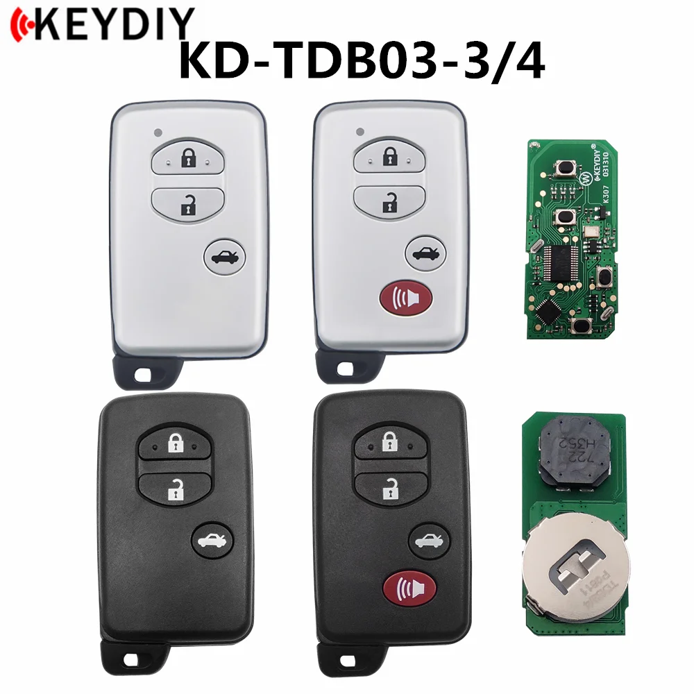 KEYDIY Universal KD MINI Tool/KD-MAX 4D Smart Key Generation TDB Remote TDB03-3 TDB03-4 for Toyota/Lexus/Subaru Car Keys