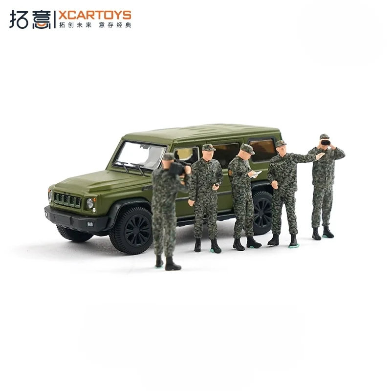

2026 New 1/64 Special Police and Armed Police Iron Cavalry Set Miniature Doll Car Model Decoration DIY Handmade Scene Model Gift